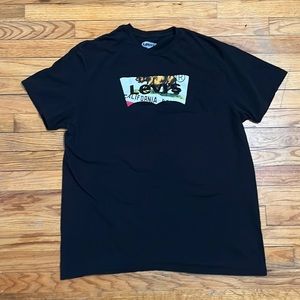 Mens Black Levi’s T-Shirt XL California Republic